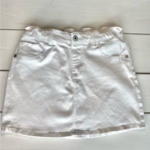 ARIZONA JEAN CO White Twill Mini Skirt Size 14R Kids